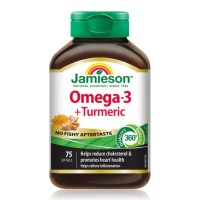 JAMIESON OMEGA 3+TURMERIC SOFTGELS 75`S